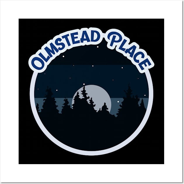 Olmstead Place Campground Campground Camping Hiking and Backpacking through National Parks, Lakes, Campfires and Outdoors of Washington Wall Art by AbsurdStore